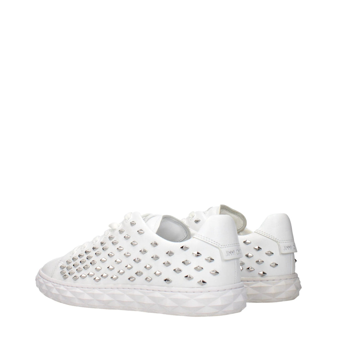 Jimmy Choo White Leather Sneakers