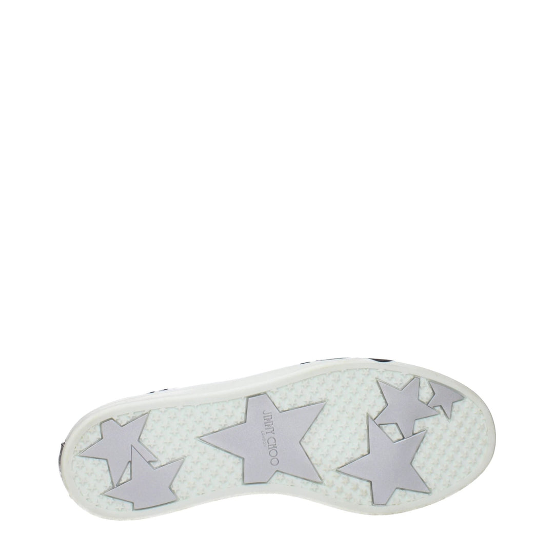 Jimmy Choo White Leather Low Top Sneakers