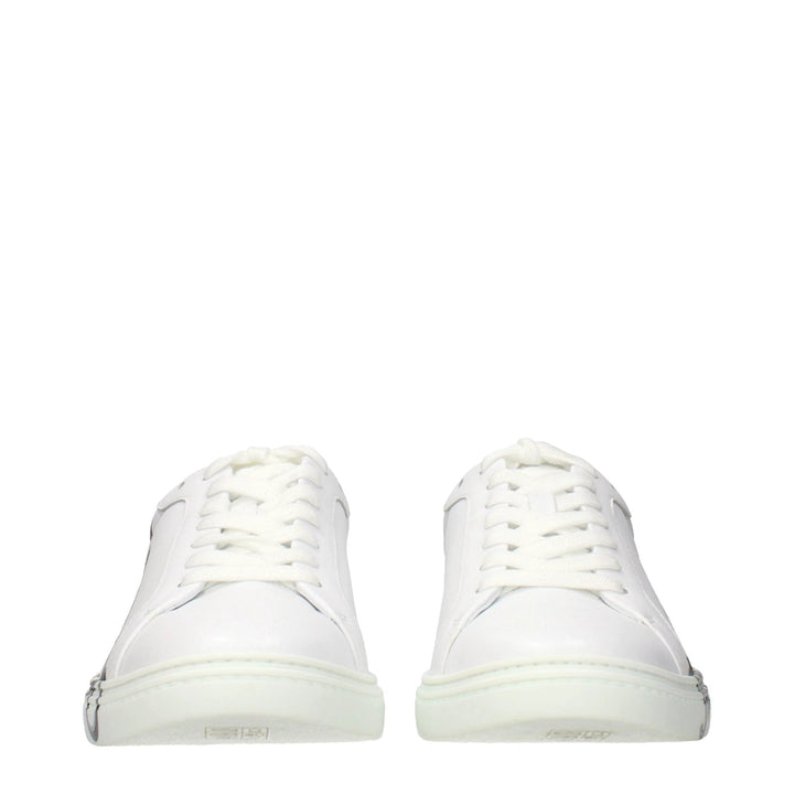 Jimmy Choo White Leather Sneakers