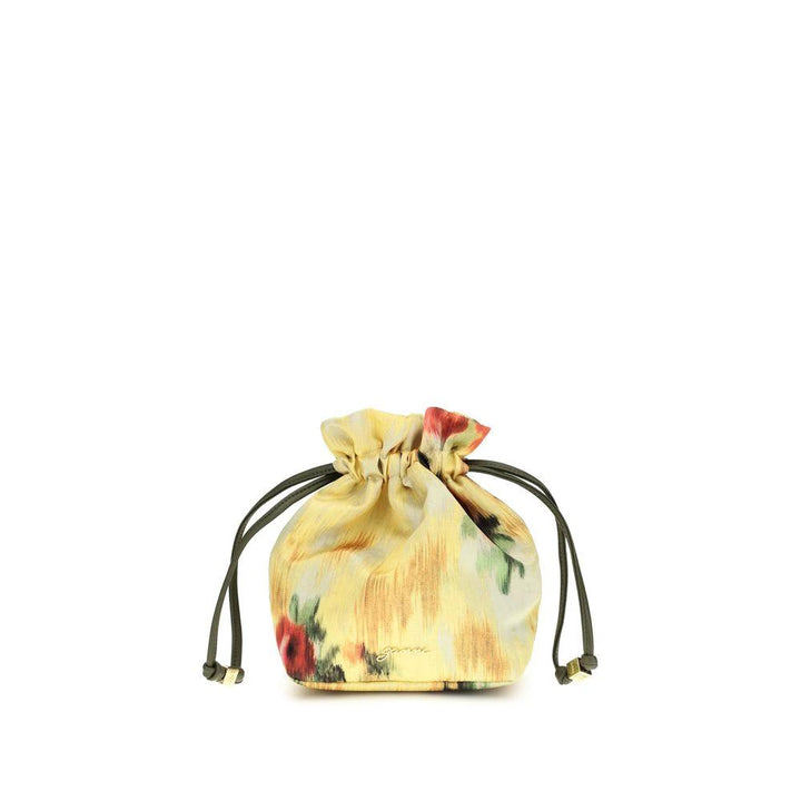 Ganni Bicolor Recycled Cotton Clutch Bag