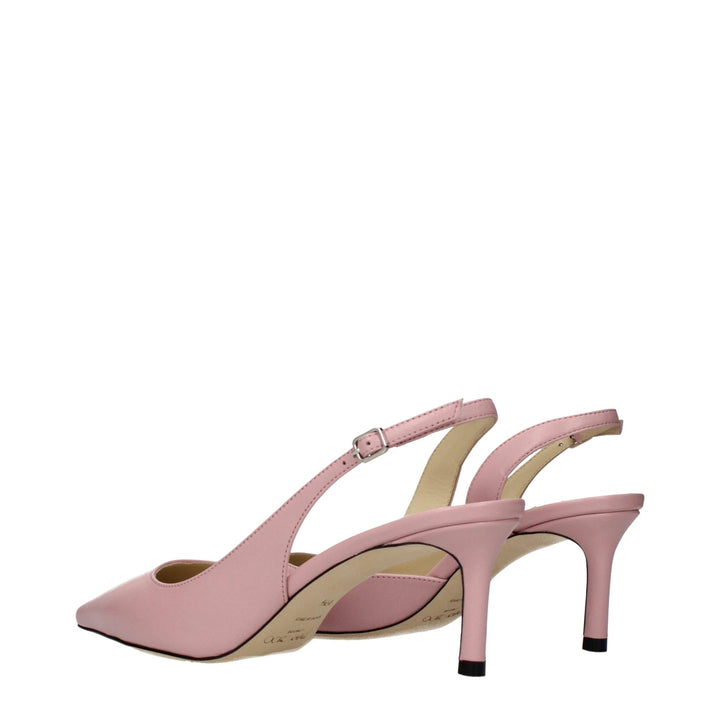 Jimmy Choo Pink Leather High Heel Pumps