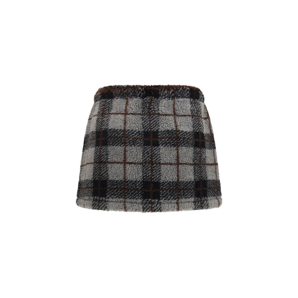 Miu Miu Multicolor Nylon Mini Skirt