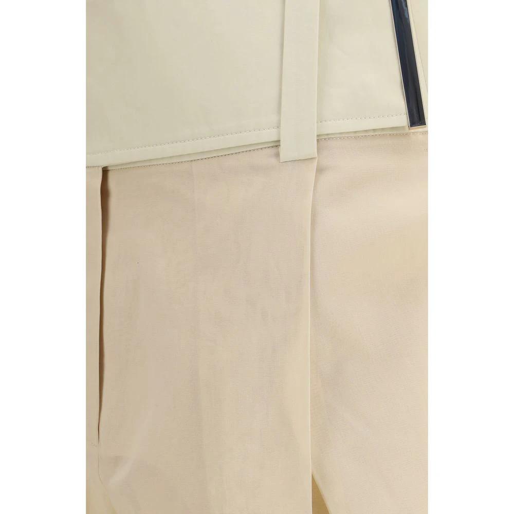 Max Mara Beige Cotton Casual Pants