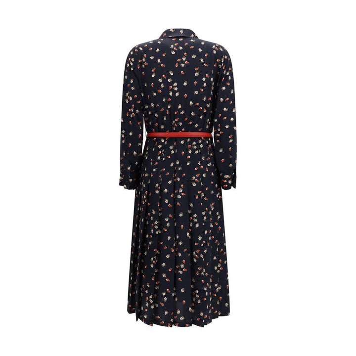 Max Mara Blue Silk Casual Dress