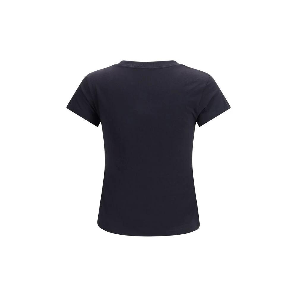 Ganni Black Cotton T-Shirt