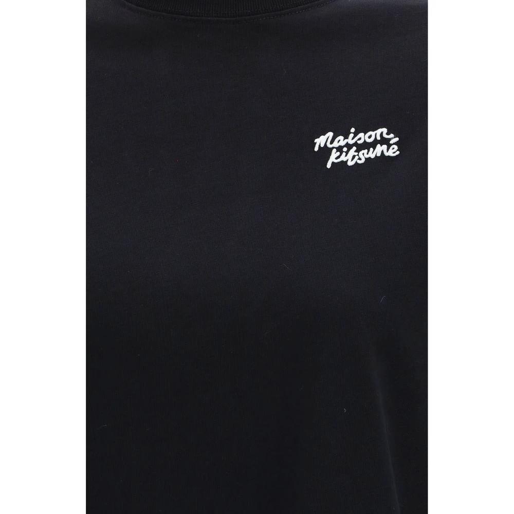 Maison Kitsuné Black Cotton T-Shirt