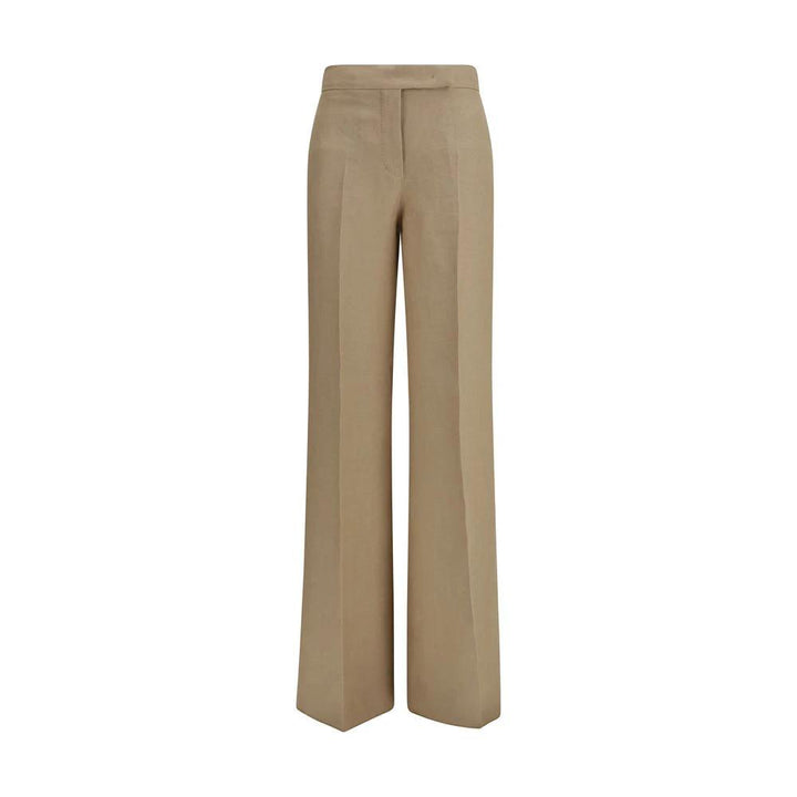 Max Mara Beige Linen Casual Pants
