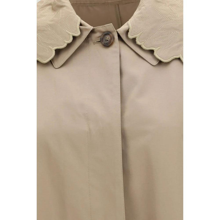 Fabiana Filippi Beige Polyester Trench Coat