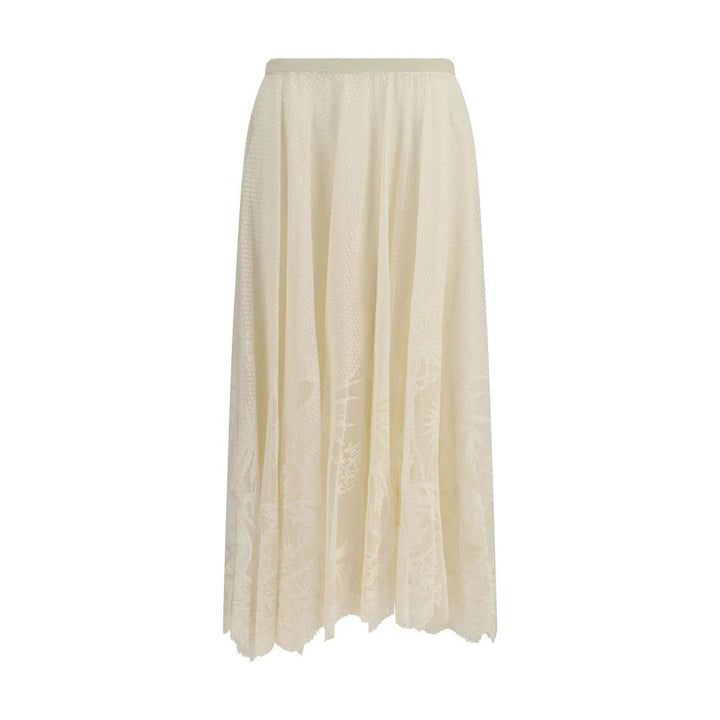 Fabiana Filippi Beige Cotton Long Skirt