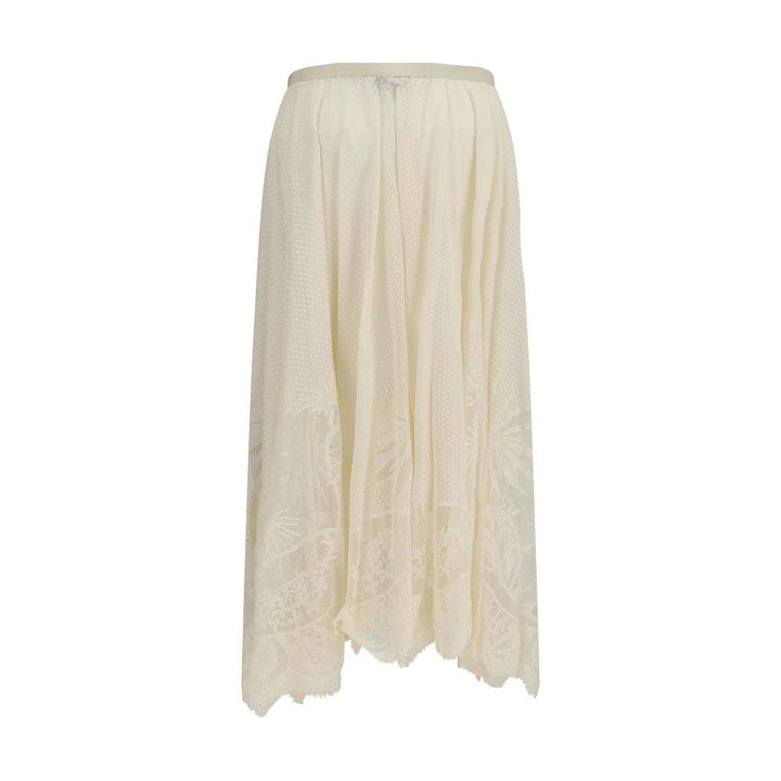 Fabiana Filippi Beige Cotton Long Skirt