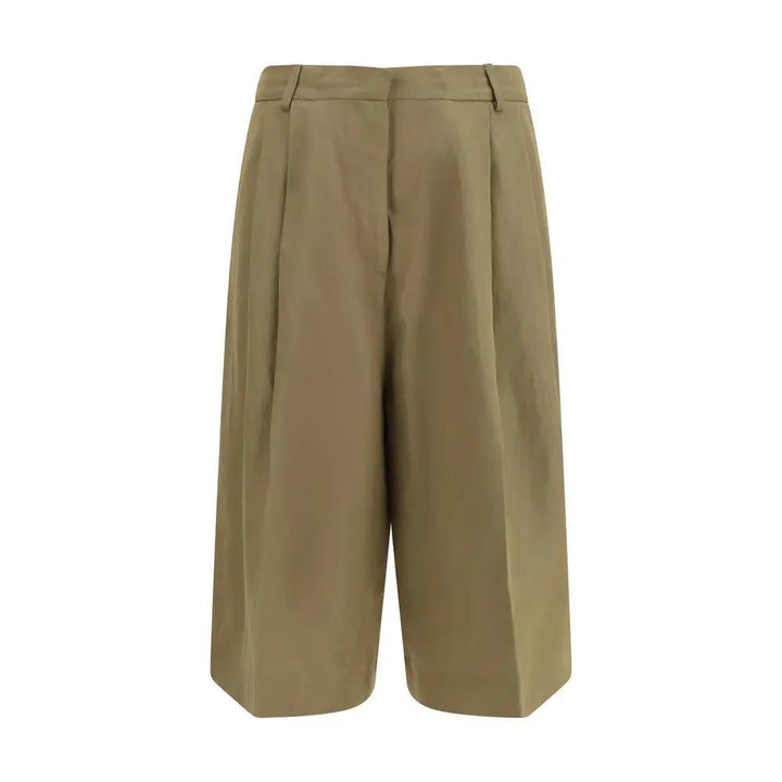 Fabiana Filippi Beige Viscose Cropped Pants