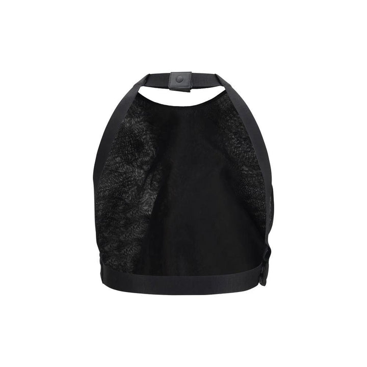 Max Mara Black Silk Pattern Shirt