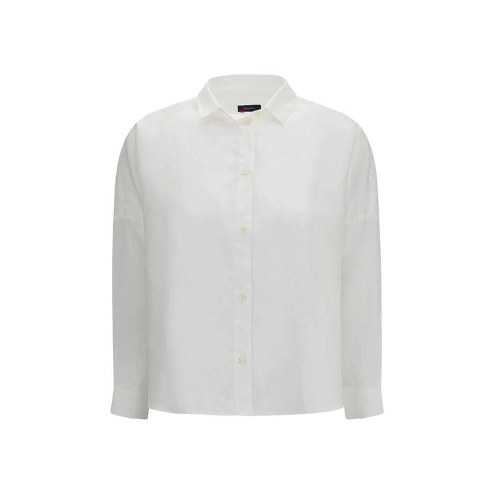 Deperlu White Linen Shirt