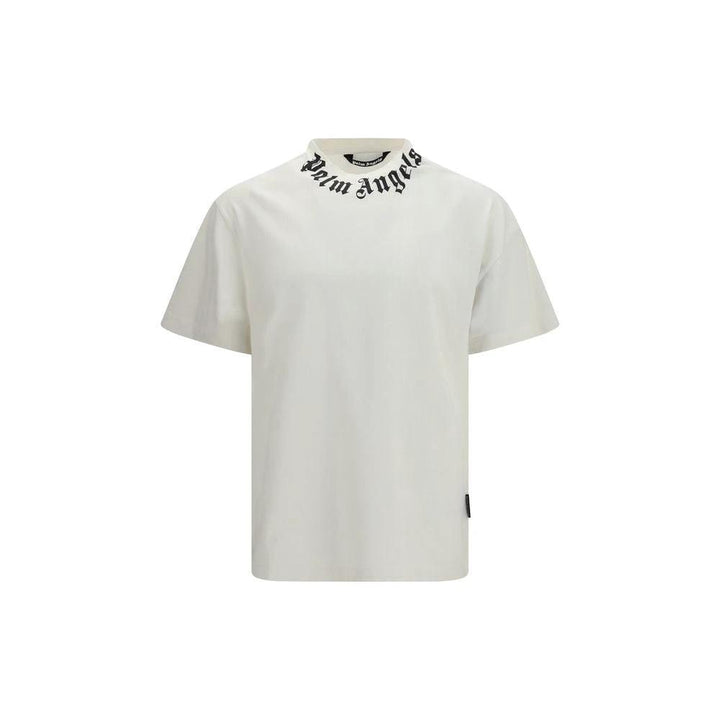 Palm Angels White Cotton T-Shirt