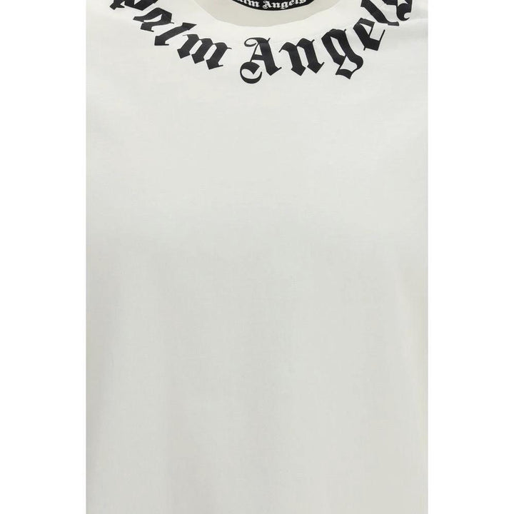 Palm Angels White Cotton T-Shirt
