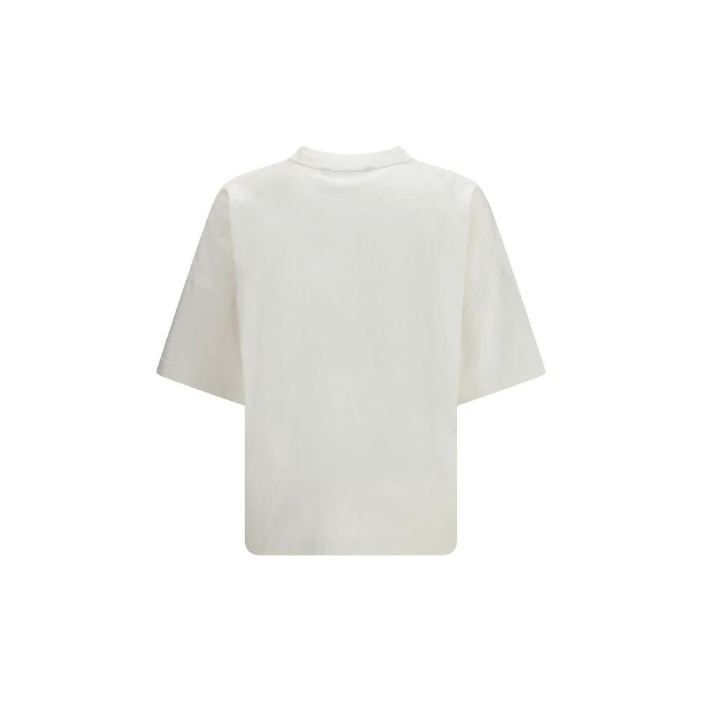 Palm Angels White Cotton T-Shirt