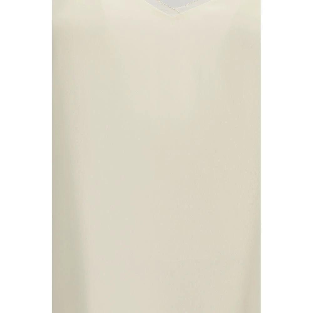 Fabiana Filippi Beige Acetate Blouse