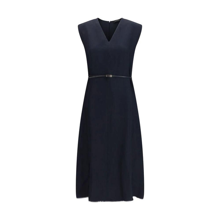 Fabiana Filippi Blue Viscose Long Dress