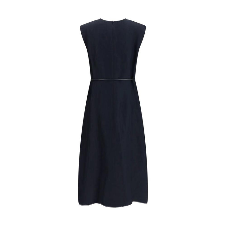Fabiana Filippi Blue Viscose Long Dress