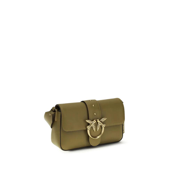PINKO Bicolor Calf Leather Bos Taurus Shoulder Bag