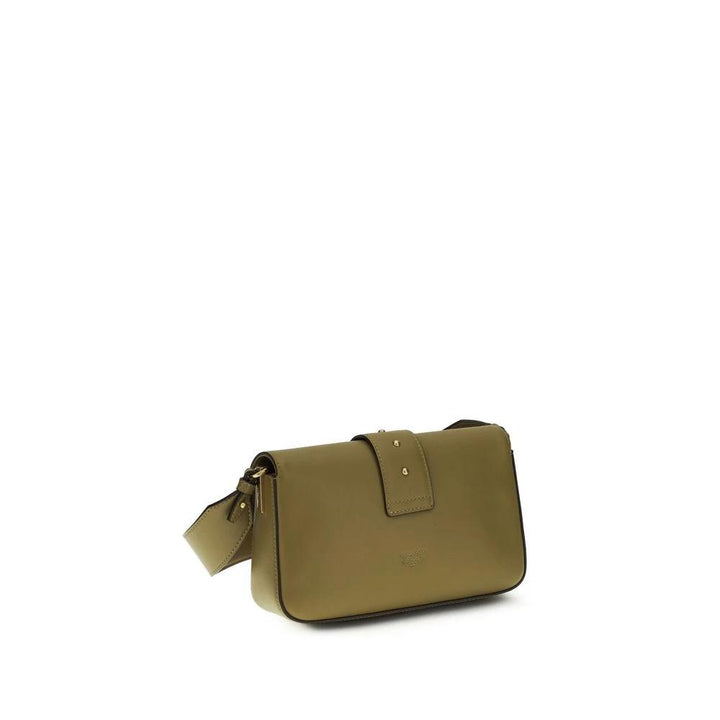 PINKO Bicolor Calf Leather Bos Taurus Shoulder Bag