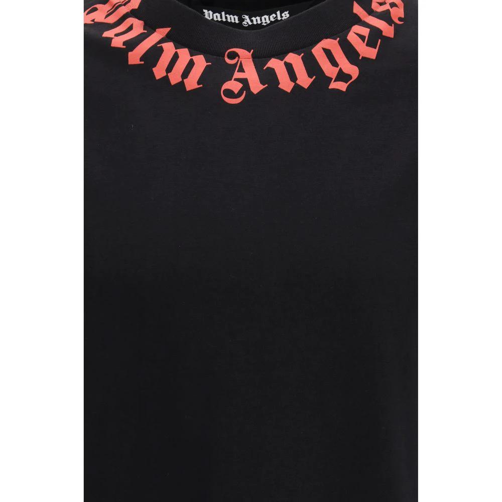 Palm Angels Black Cotton T-Shirt
