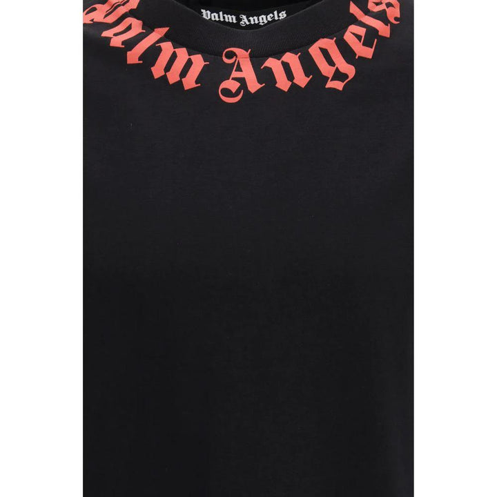 Palm Angels Black Cotton T-Shirt