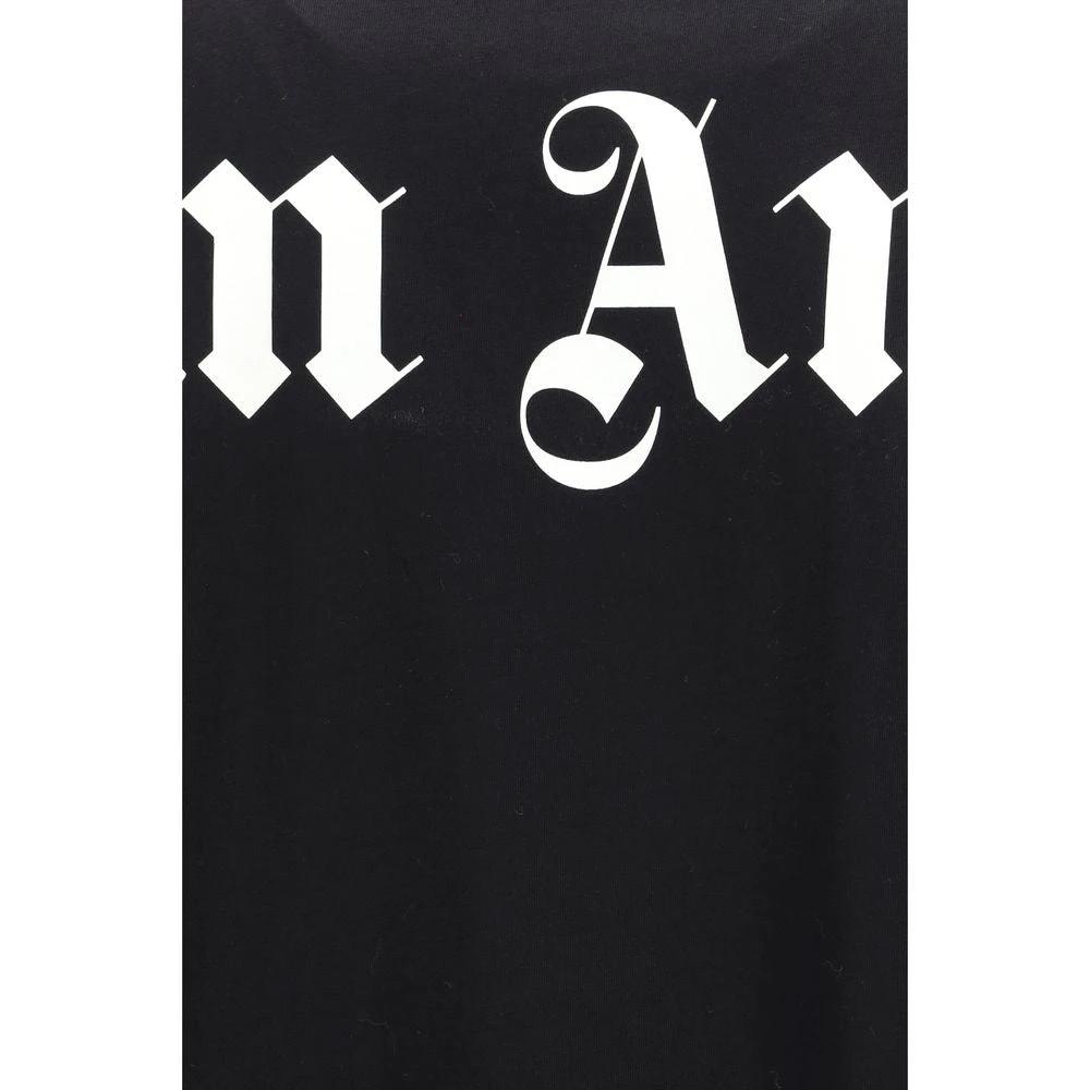 Palm Angels Black Cotton T-Shirt