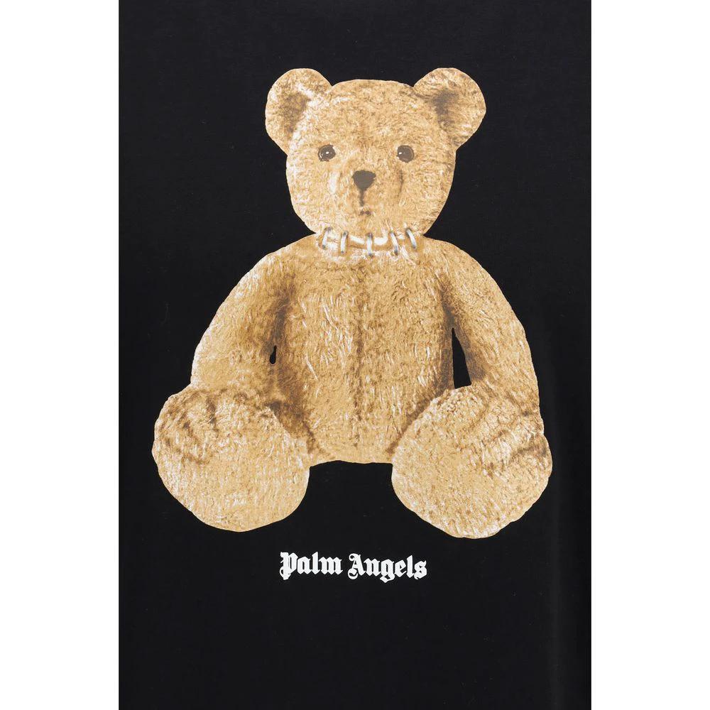 Palm Angels Black Cotton T-Shirt