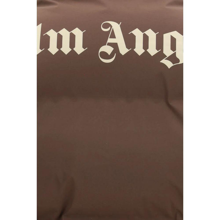 Palm Angels Brown Polyamide Full-Length Jacket