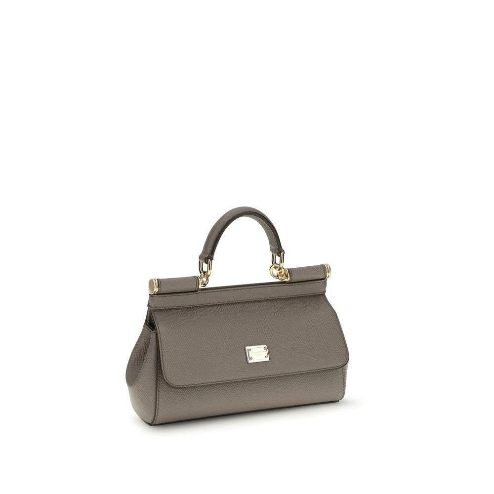 Dolce & Gabbana Brown Calf Leather Bos Taurus Shoulder Bag