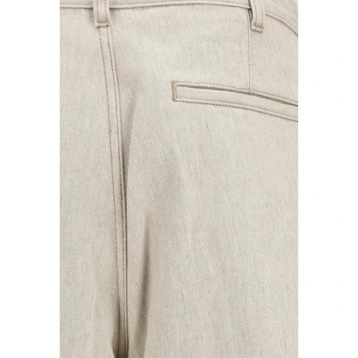 Jacquemus Beige Cotton Casual Pants