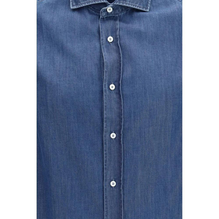 Brunello Cucinelli Blue Denim Shirt