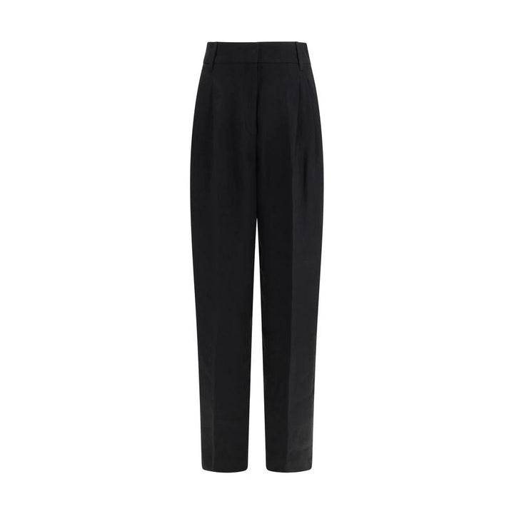 Max Mara Black Linen Casual Pants
