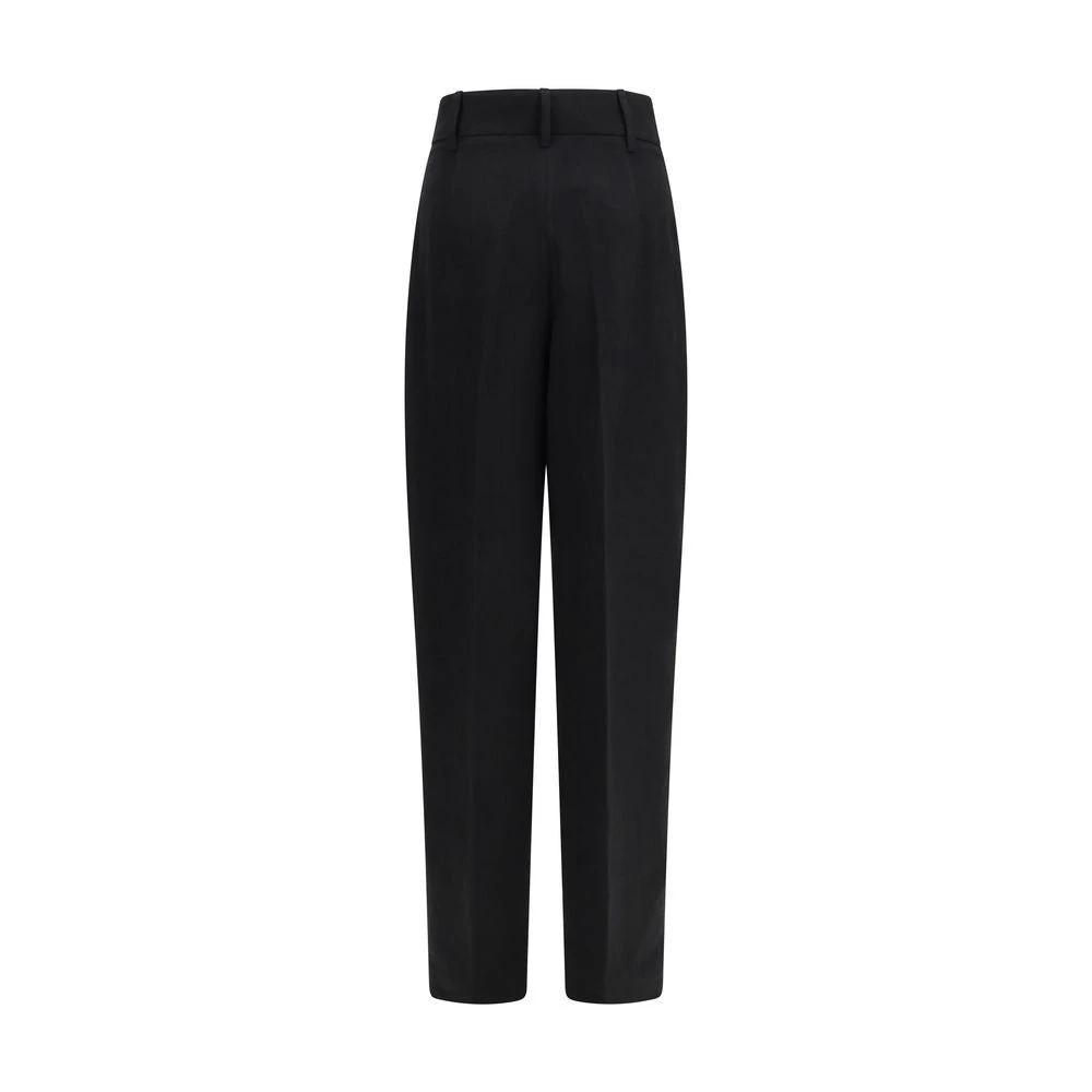 Max Mara Black Linen Casual Pants