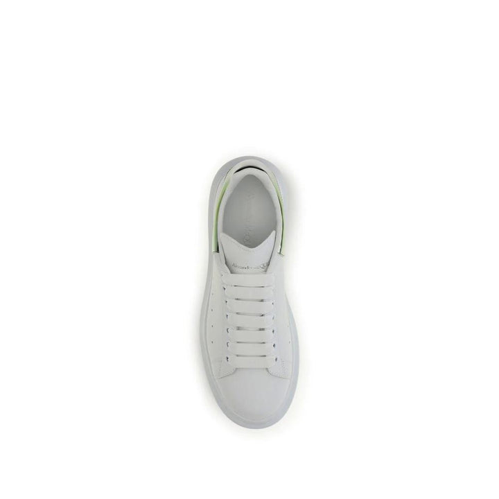 Alexander McQueen White Calf Leather Bos Taurus Platform Sneakers