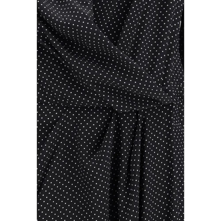 SA SU PHI Black Silk Long Dress