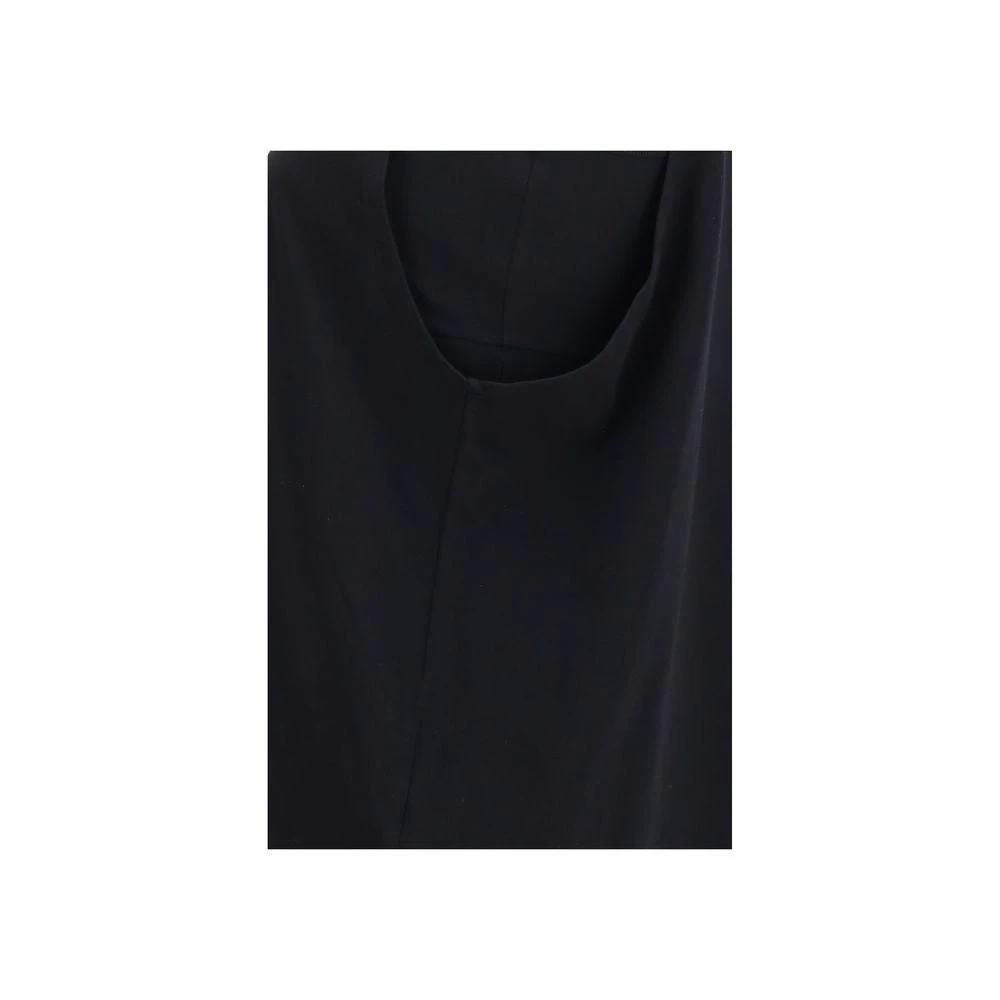 Darkpark Black Cotton Sleeveles T-Shirt