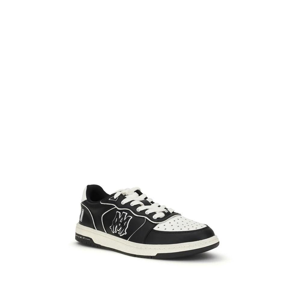 Amiri Black Calf Leather Bos Taurus Low Top Sneakers