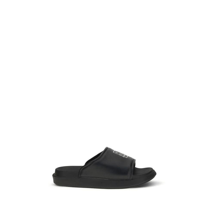 Y-3 Black Calf Leather Bos Taurus Sandals