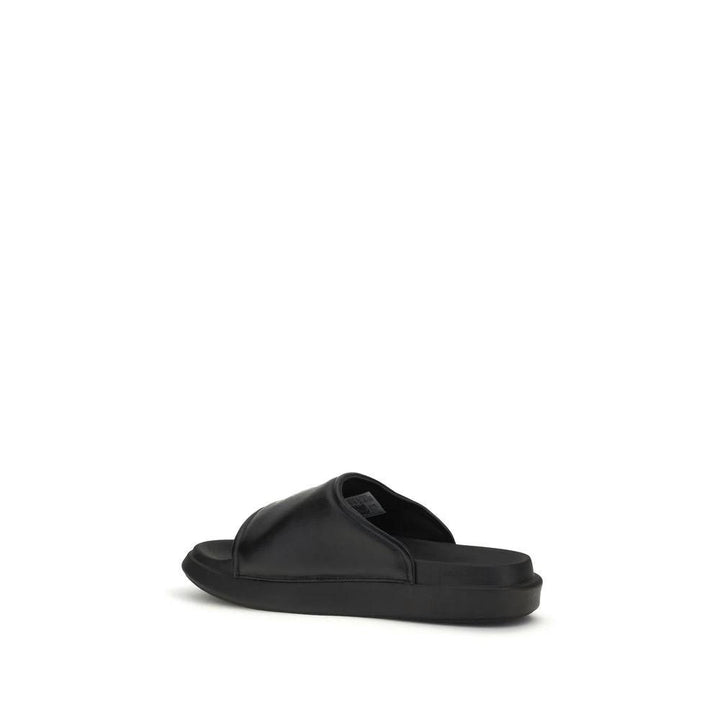 Y-3 Black Calf Leather Bos Taurus Sandals