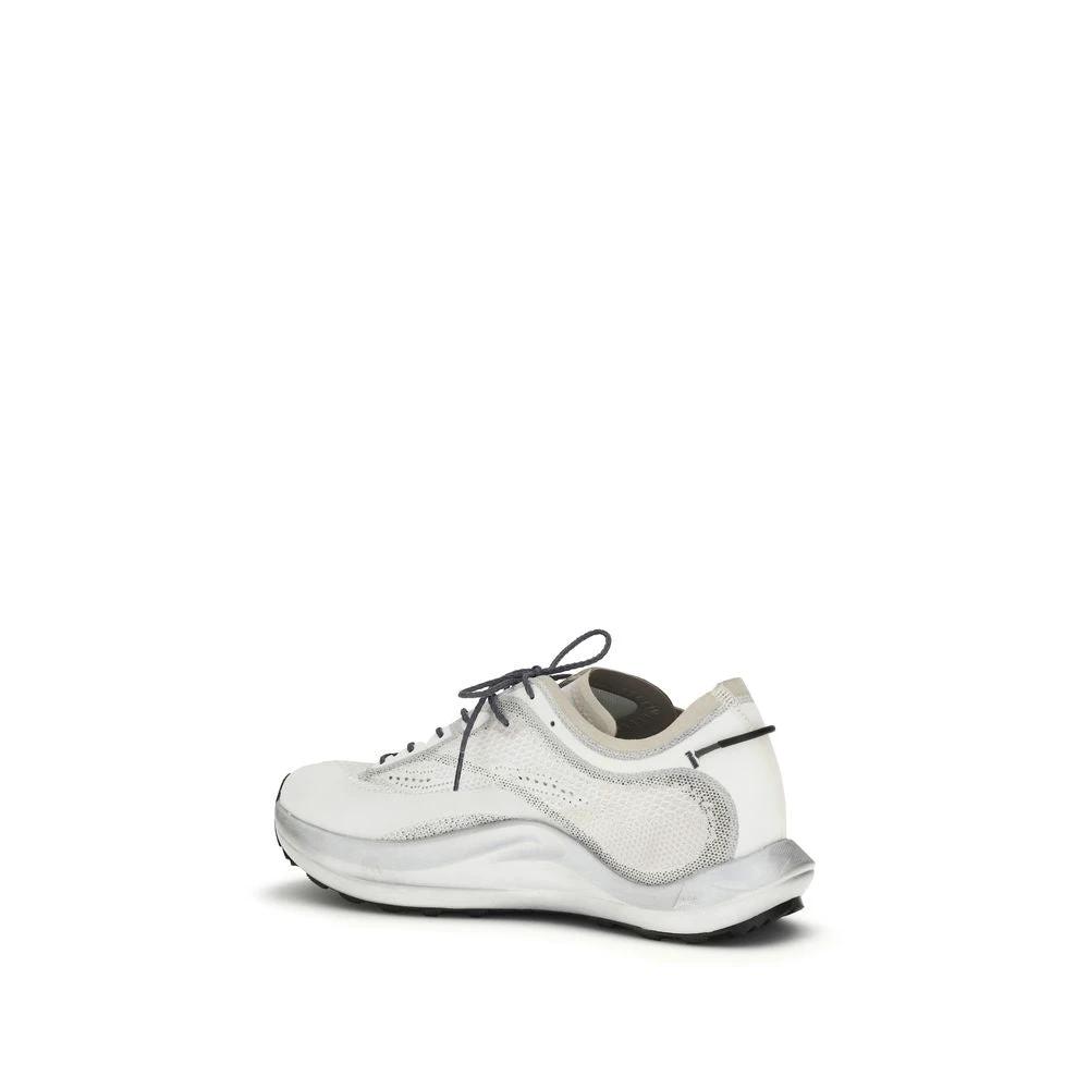 ROA White Fabric Athletic Sneakers