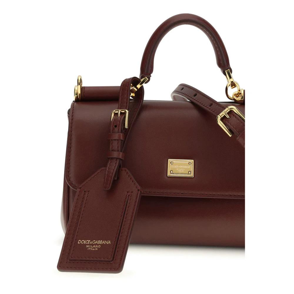 Dolce & Gabbana Brown Calf Leather Bos Taurus Handbag