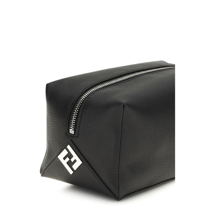 Fendi Black Calf Leather Bos Taurus Luggage And Travel