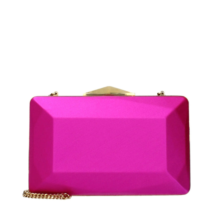 Jimmy Choo Pink Satin Clutch Bag