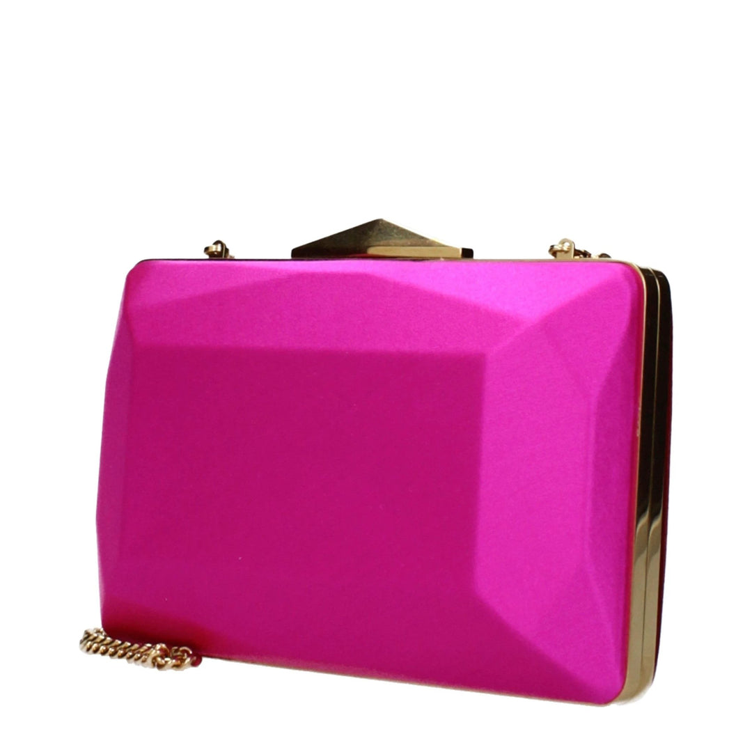 Jimmy Choo Pink Satin Clutch Bag