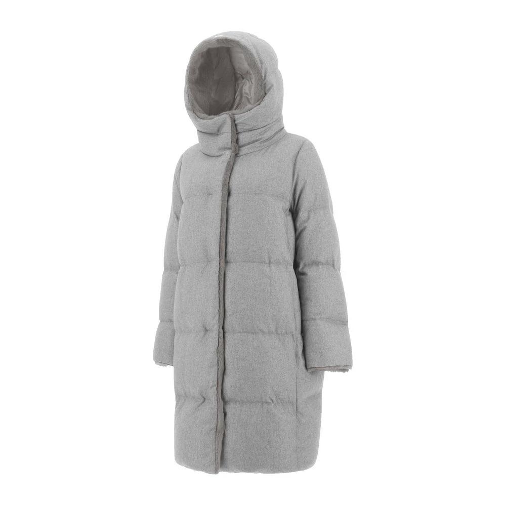 Herno Gray Cashmere Coat