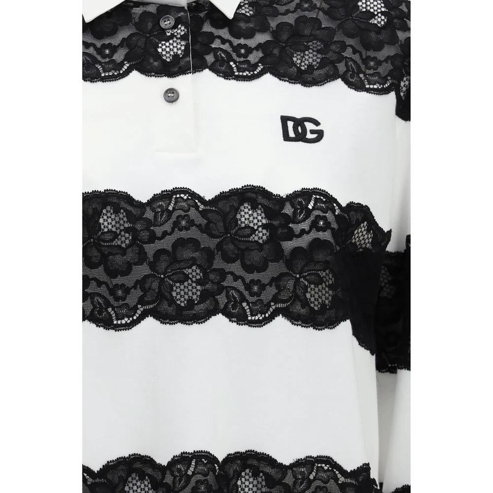 Dolce &amp; Gabbana White Cotton Polo Shirt