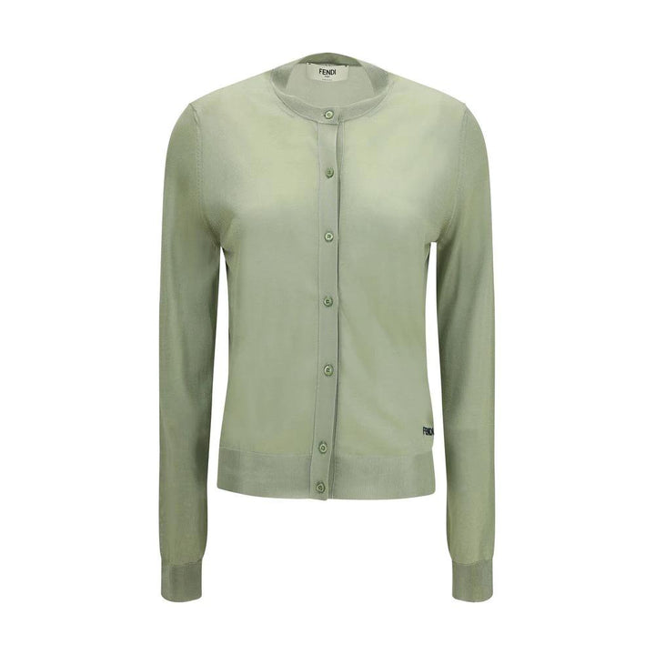 Fendi Bicolor Viscose Cardigan