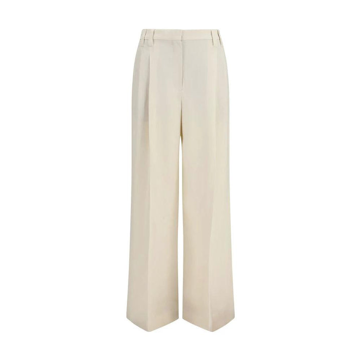 Brunello Cucinelli Beige Viscose Casual Pants